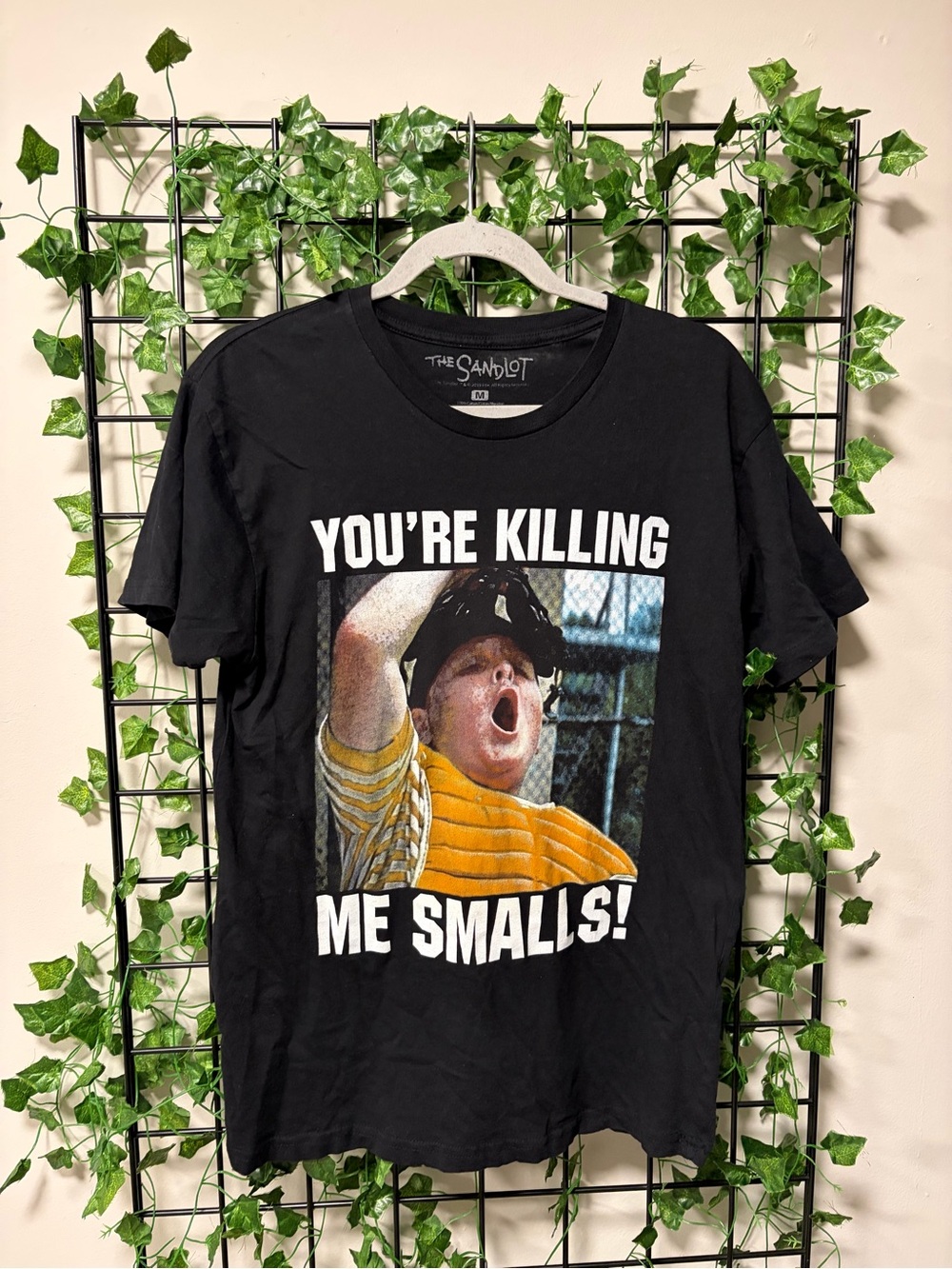 The Sandlot Black Graphic Tee - 'You're Killing Me Smalls!'